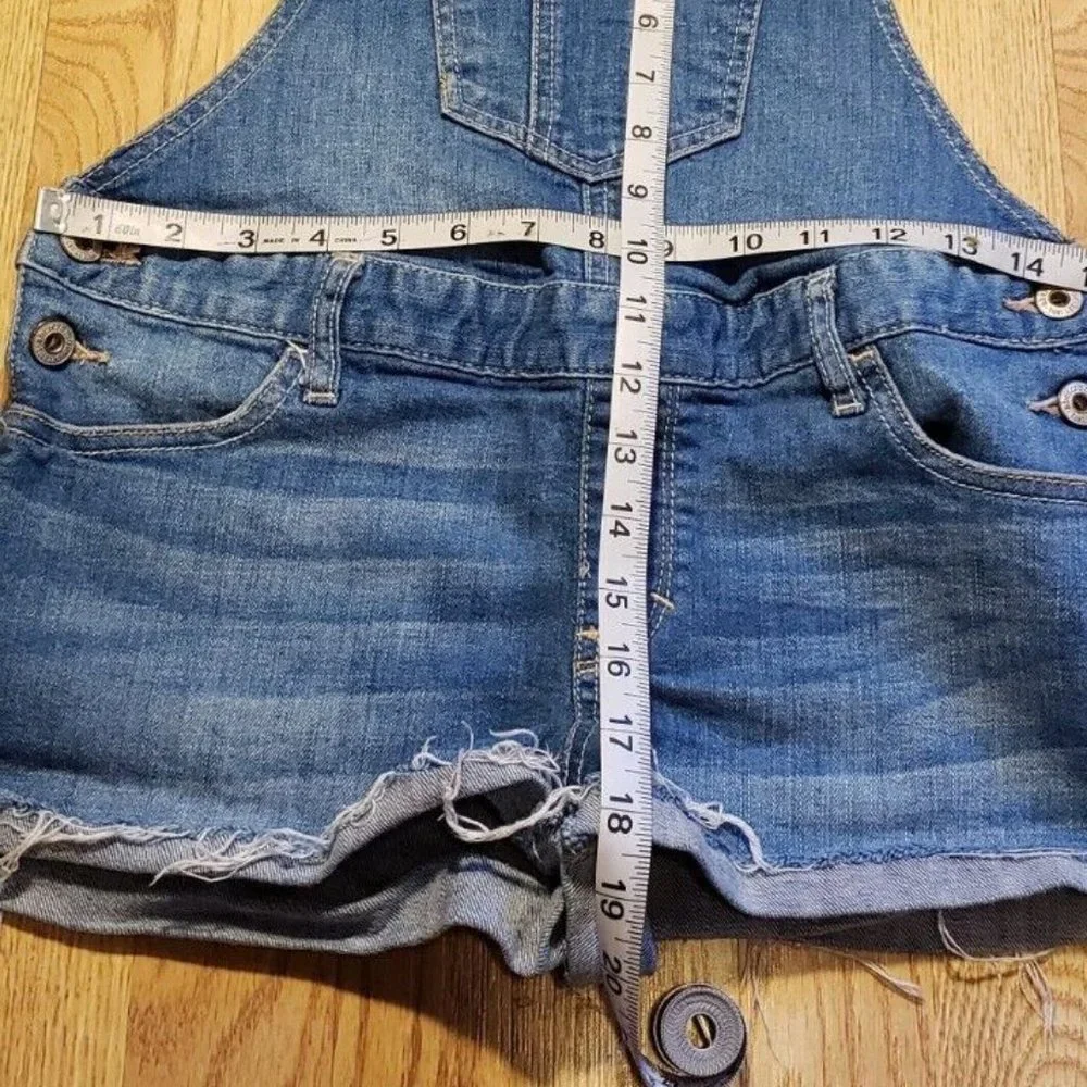 Abercrombie Kids Denim Overall Shorts Girls Size: XL